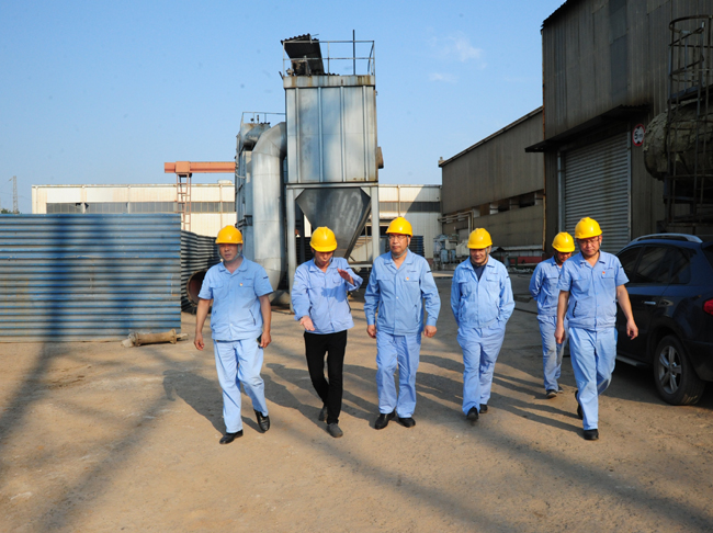 集團公司黨委書記、董事長李躍民現(xiàn)場督導(dǎo)電解鋁、炭素等環(huán)保提升項目