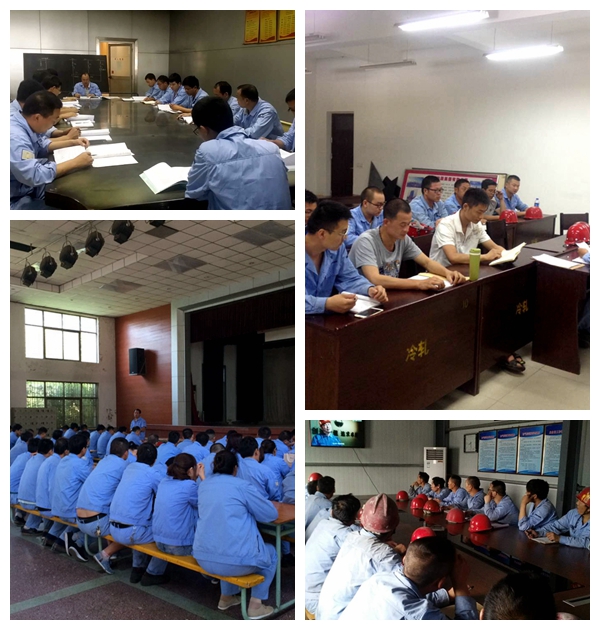 全員百日學(xué)“三規(guī)”活動(dòng)現(xiàn)場(chǎng)（發(fā)電、鋁加工、墻材）