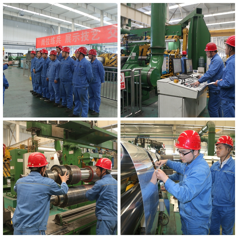 洛陽萬基鋁加工縱切工技術(shù)比武現(xiàn)場(chǎng)